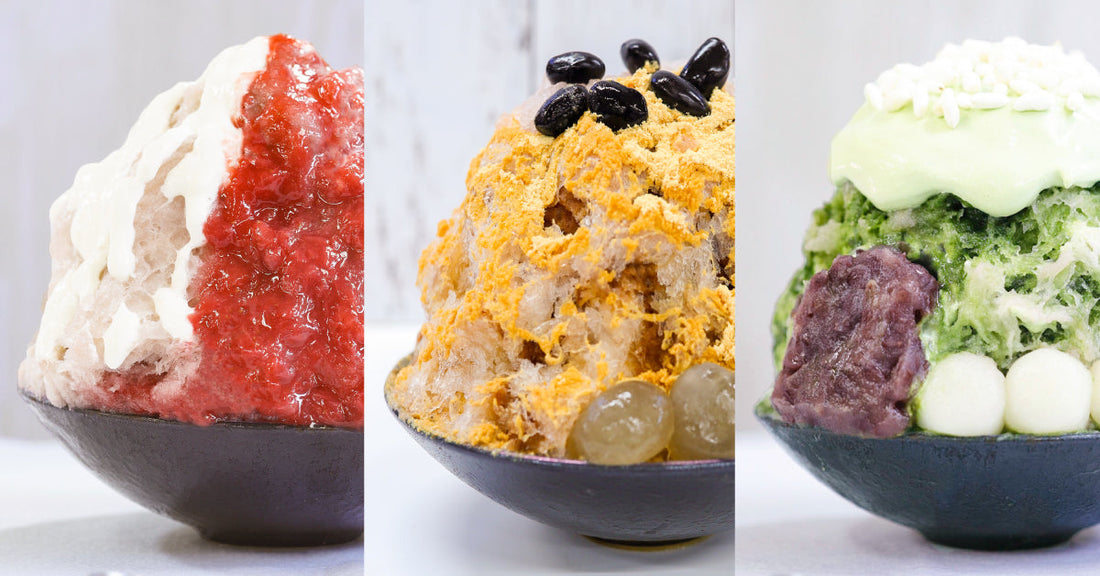 【夏季限定イートイン】「あんごおり」三種をご用意してお待ちしております